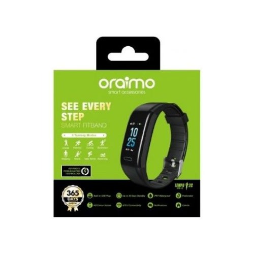 Tempo 2c Smart Fitband - Water Resistant - Black
