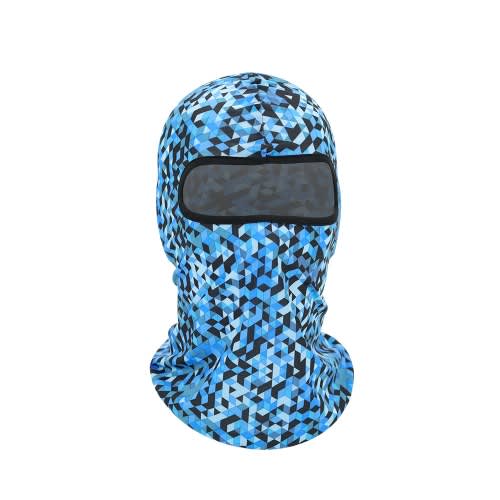 Cover Face Mask - Checkered Sapphire Blue