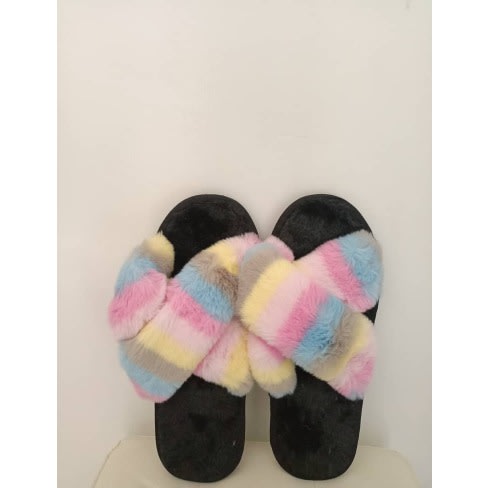 Ladies Plush Indoor And Outdoor Slippers