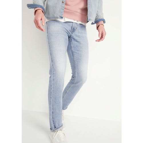 Slim Jeans For Men- Light Wash