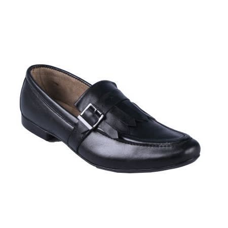 Men's Slip On With Flap And Buckle Detail - Black