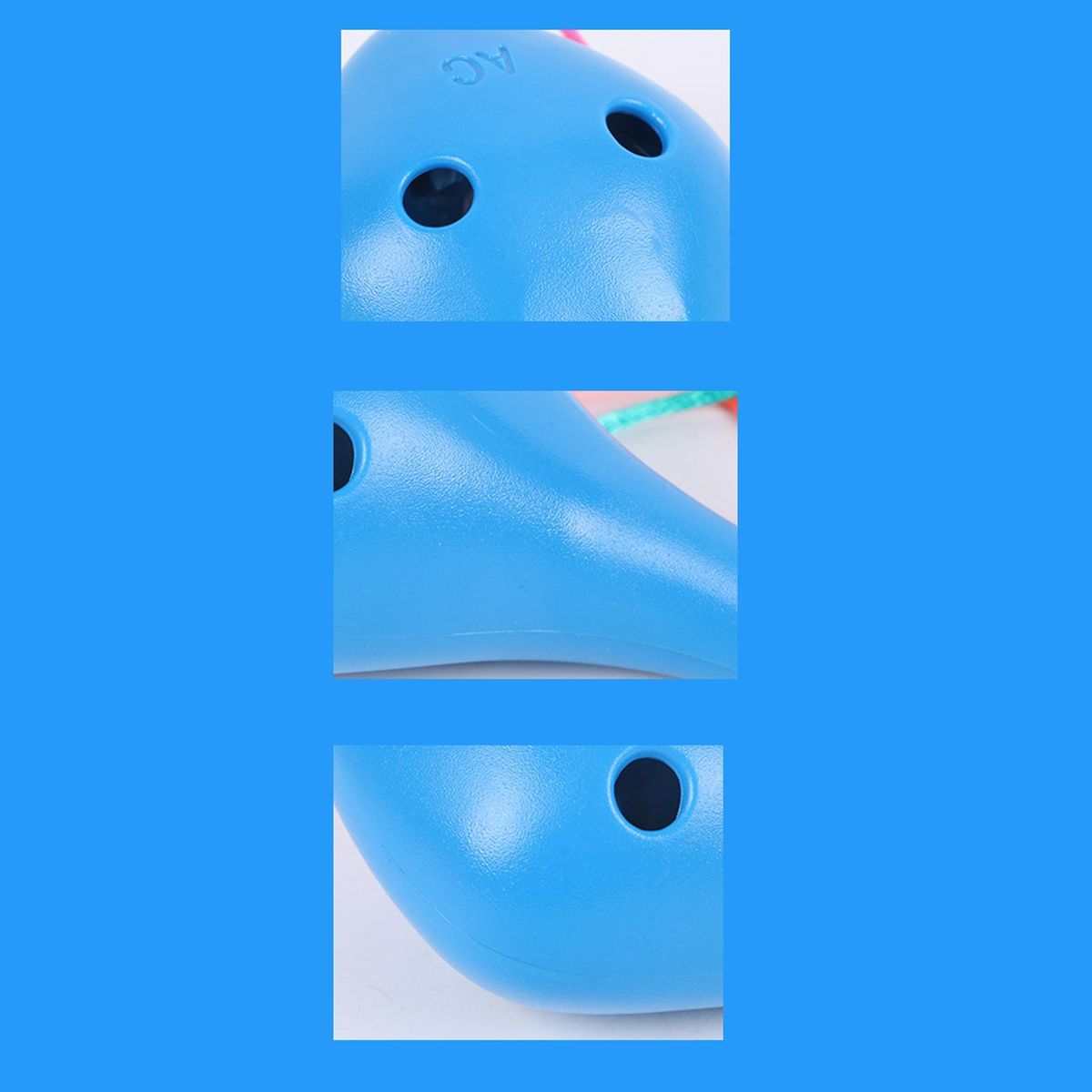 Professional 6 Hole Alto Ocarina Musical Toy For Children Blue