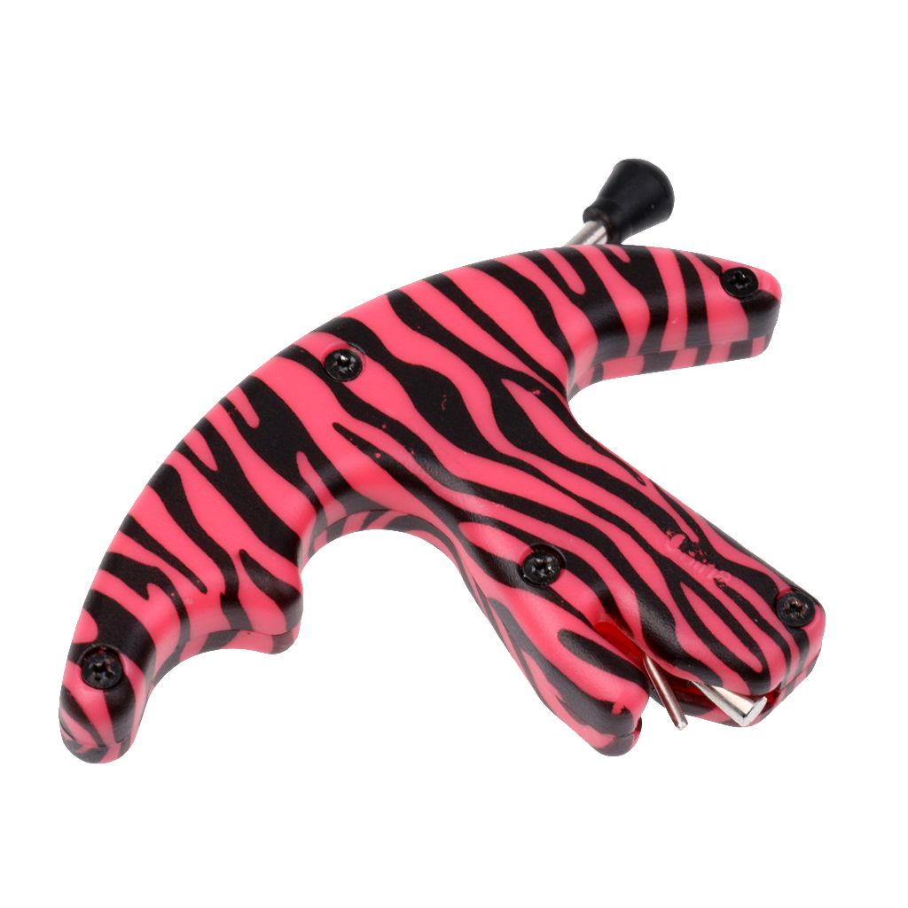 Archery Compact ThumbActivated Release Bows Shooting Assist Tool Pink