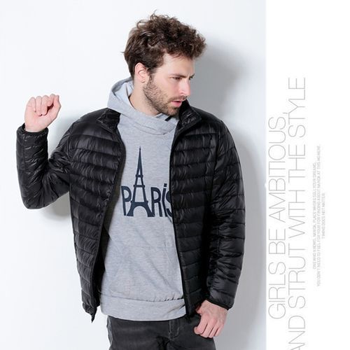 Winter Ultra Lightweight Packable Waterproof Down Jacket Coat Men's Jacket Black