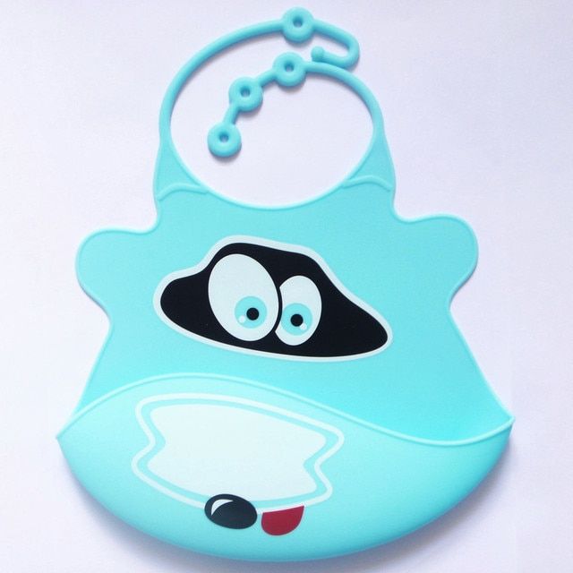 2pcs Waterproof Silicone Feeding Saliva Towel