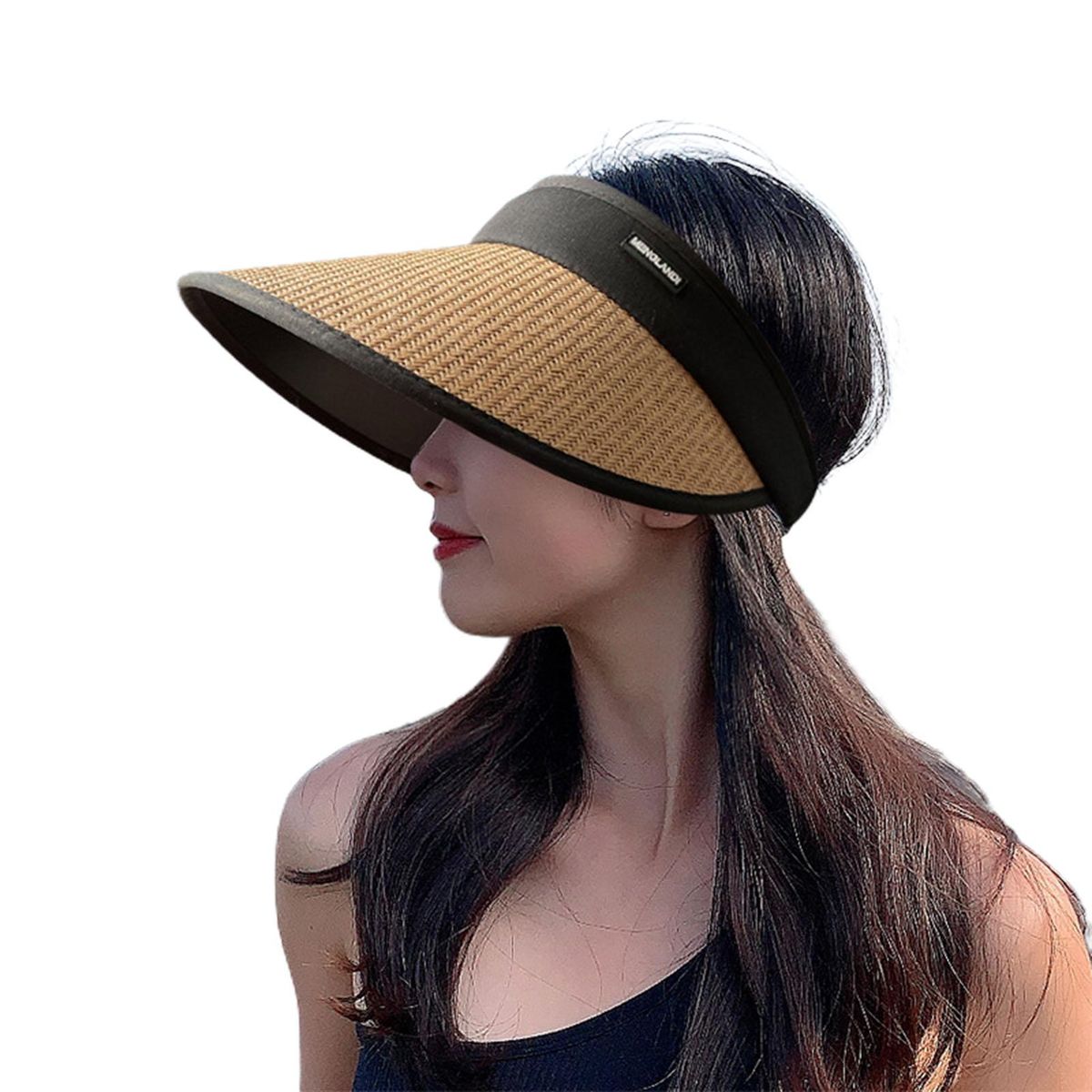 Summer Hat Lady Outdoor Beach Sun Hat Khaki