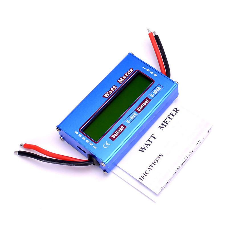 Watt Meter Volt Amp Meter Wattmeter 0-100A 0-60V High Precision Power Meter Watt Meter Balance Voltage Battery Power Analyzer