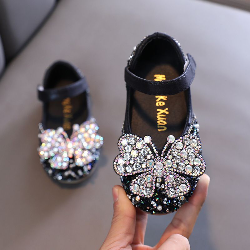 Scarlet Girl Glitter Belt Design Birthday Party Shoe - Black