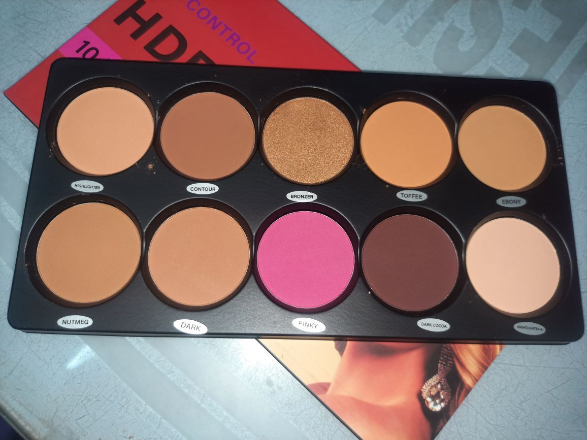 New 2023 HD FITMI 10 In 1 Professional Makeup Oil Control Powder Palette