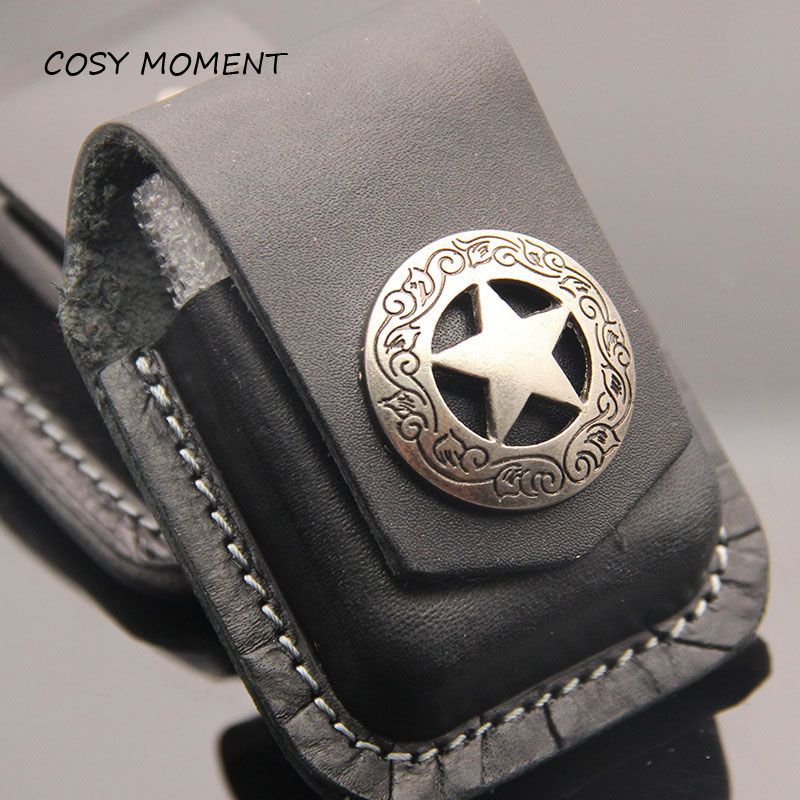 COSY MOMENT Small Box Case For Zippo Handmade Leather