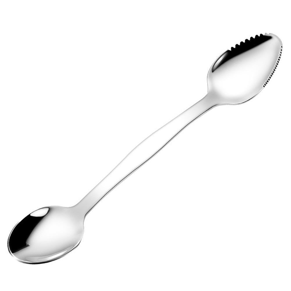 Stainless Steel Grapefruit Scraper Spoon Serrated Sawtooth