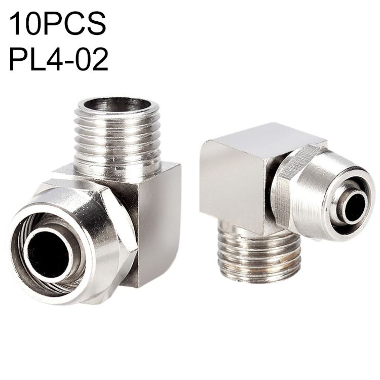 PL4-02 10pcs Copper Trachea Quick Lock Female Connector
