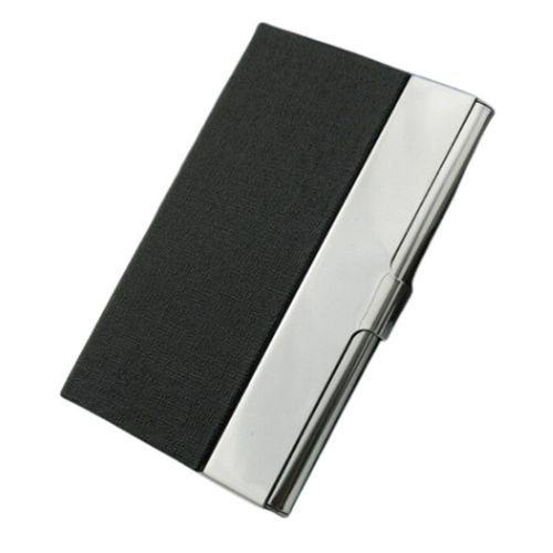Luxury Stainless Pu Business Card Holder