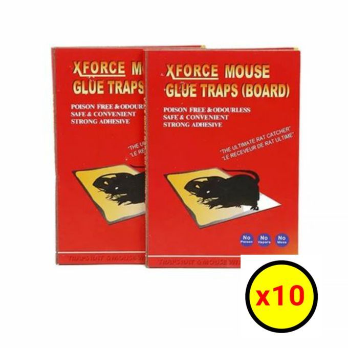 XFORCE Fast Rat Catcher Gum Mouse Glue Trap Rat Trap - X10 PIECES