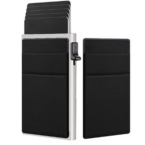 New Credit Card Holder Wallet Metal Thin Slim Bank Atm Card Case