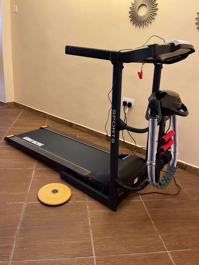 2.5HP GERMAN MACHINE RUNNING AND JOGGING FITNESS EQUIPMENT WITH MASSAGER,DUMBBELL,MP3,SIT UP