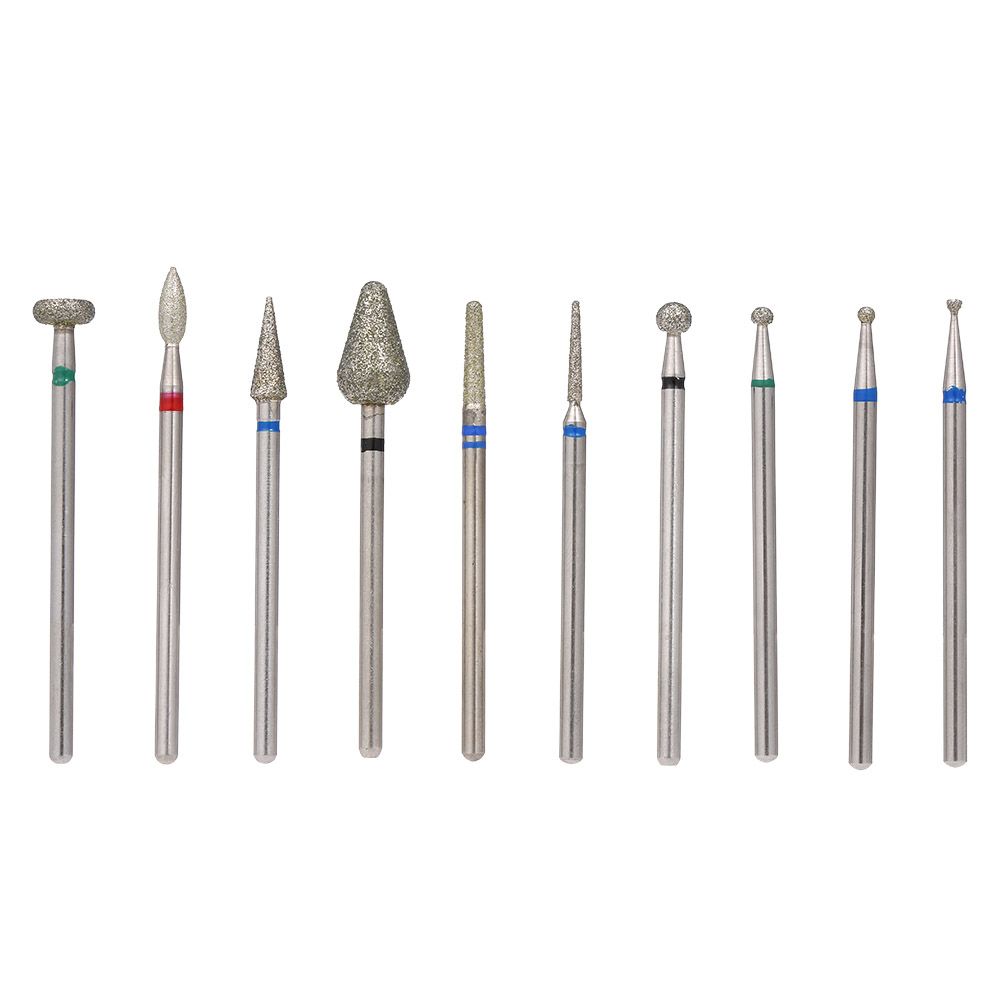 10 Pcs Sanding Nail Files Drill Bits Nails Edge Polish