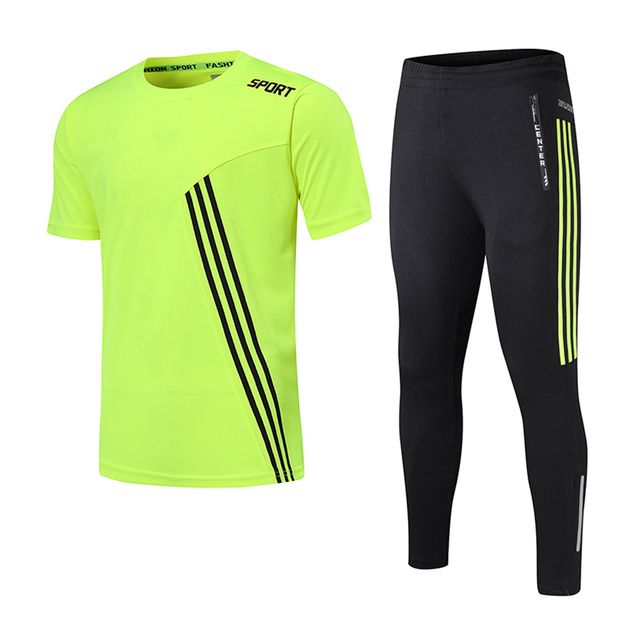 -New -Sports -Pants -Men -Gym Green Green Set_M (160-165cm)