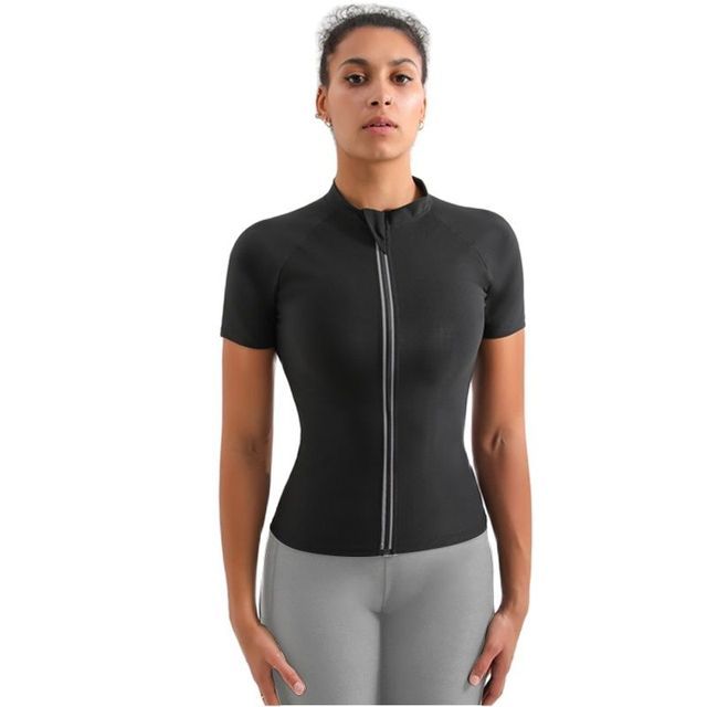 Women Sauna Shrit With Sleeves Gym Hot Sweat Suit Weight Loss Sauna S Vest Fitness Slimming Body Sh