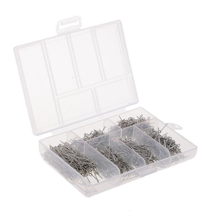800-900pcs Silver Eye Pins Jewelry Finding 20mm 22mm 25mm 31mm 33mm