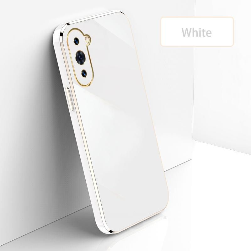 Ultra Thin Plating Phone Case for Huawei Nova 10 Pro Lens Protection soft Phone Back Cover-White