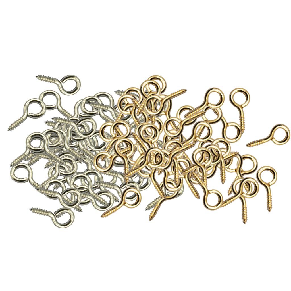 100pcs Mini Screw Eye Pin Peg Jewelry Making Findings For