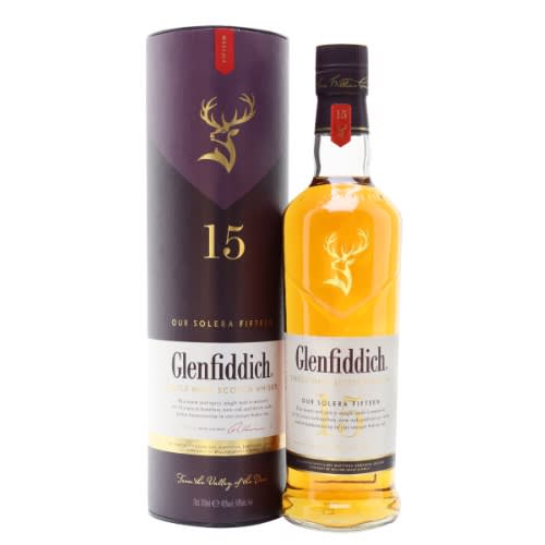 Glenfiddich 15 Year Old Solera Single Malt Scotch Whisky 70cl Abv 40%
