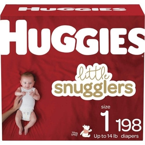Little Snugglers Baby Diapers - Size 1- 198 Ct