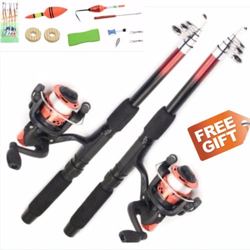 Fishing Rod And Reel Combo Tackle Set -Telescopic
