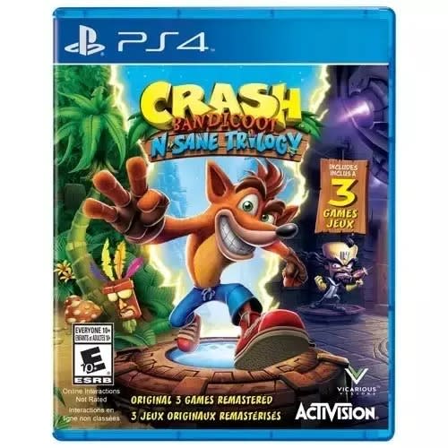 Sony Ps4 Cd Crash Bandicoot & Same Trilogy