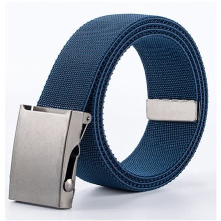 Stainless Steel Buckle Nylon Belts - Blue
