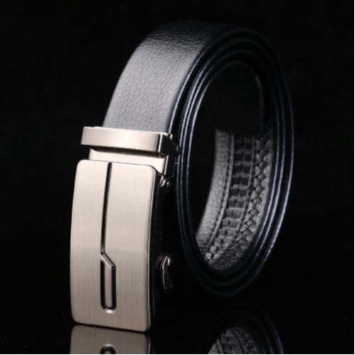 Men's Belt Buckle -Black & Silver