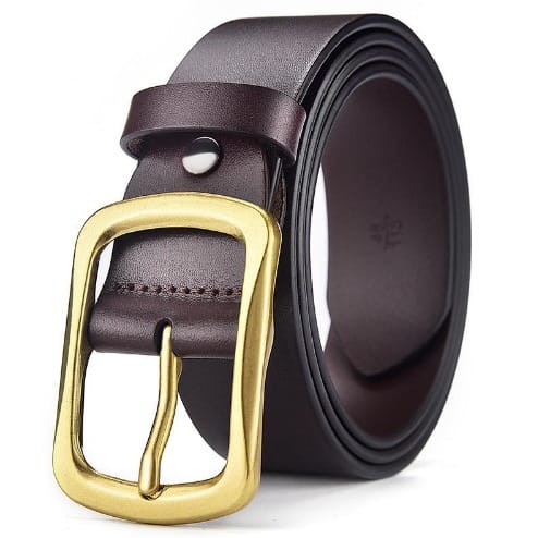 Men Leather Belt - Brown