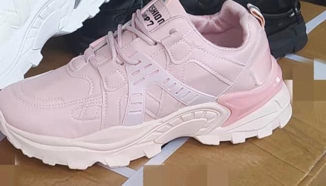 Ladies Pure Pink Quality Sneakers