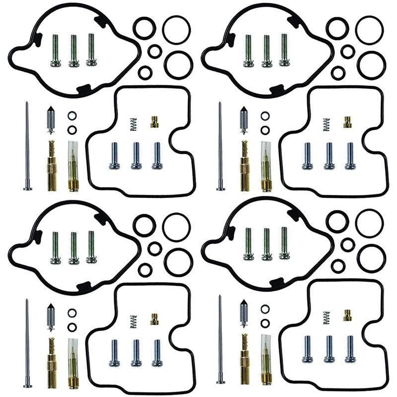 4 Pack of Carburetor Carb Rebuild Kit for Honda Magna 750,VF750C,VF750,VF 1994-2003.