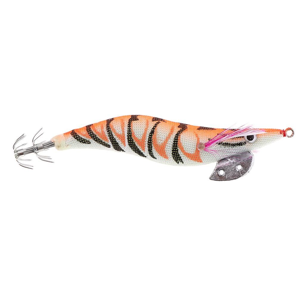 11cm Soft  Artificial Shrimp Prawn Bait For Orange
