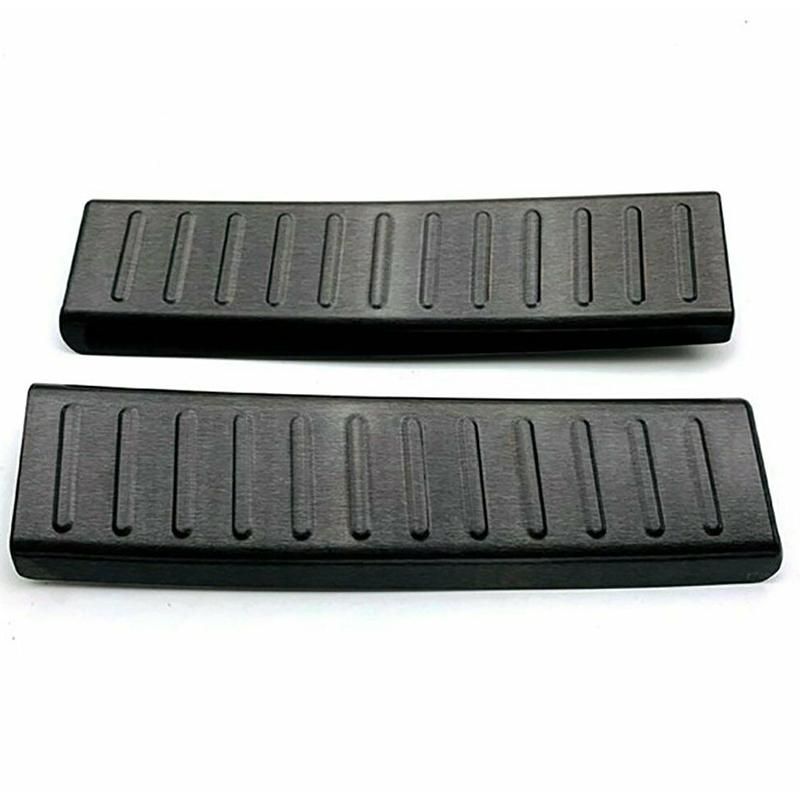 2Pc Car Rear Bumper Protector Anti-Scuff Plate Guards for