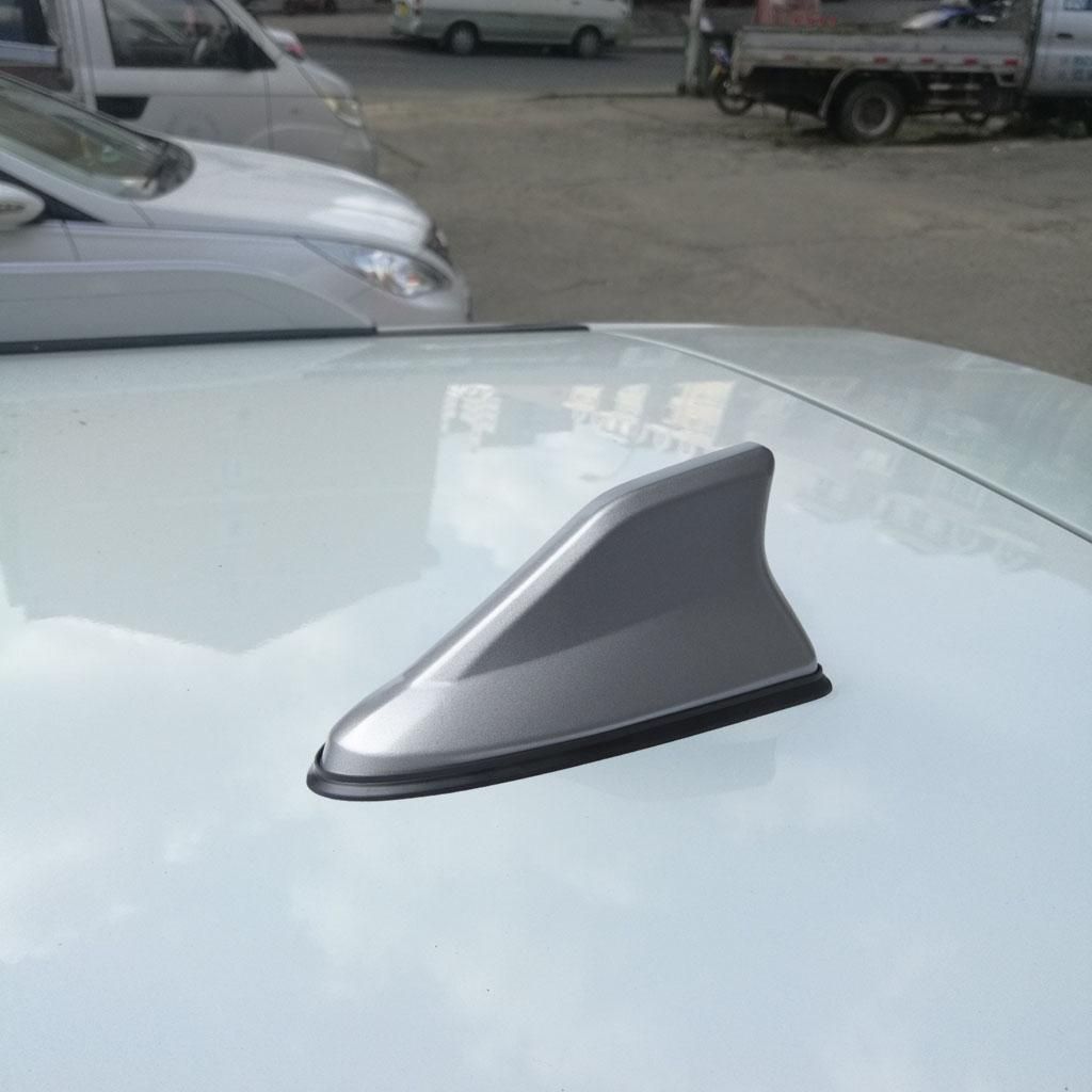 Shark Fin Antenna Universal Car AM FM Radio Signal Accessories Gray
