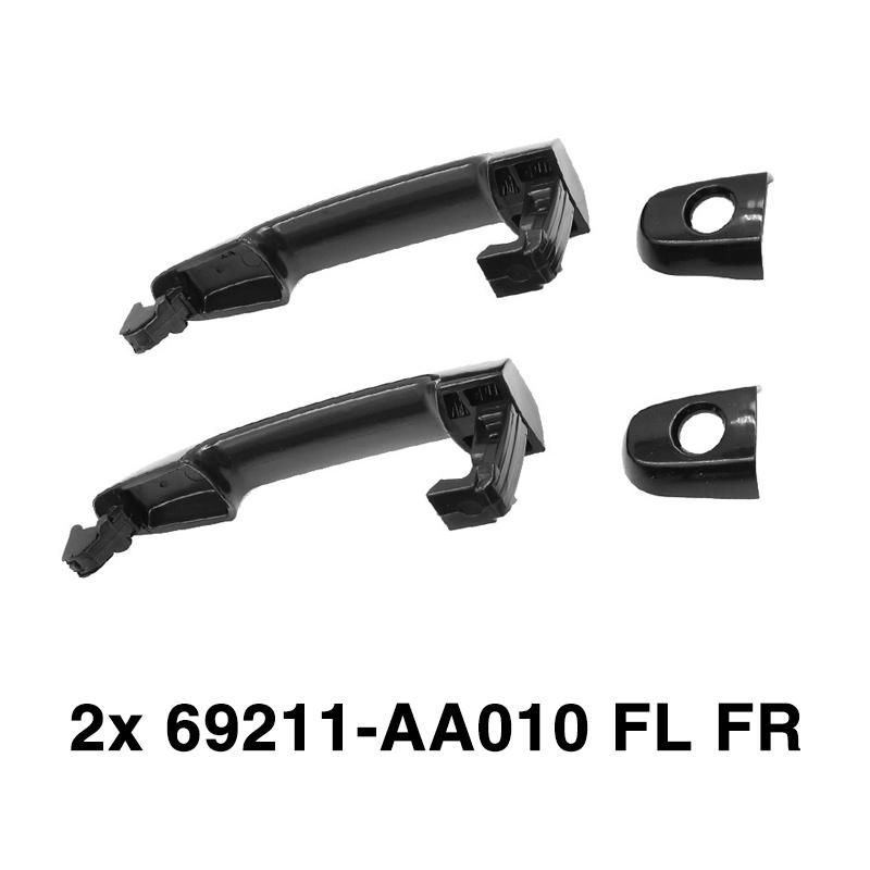 4PCS 69211-AA010 FL FR 69211-AA020 RL RR Exterior Door Handles For Toyota Corolla Matrix RAV4 Yaris Solara Highlander