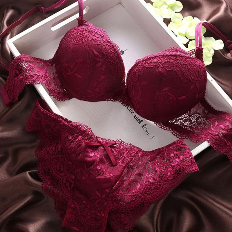 New Women's  Y Bra Set  Black Underwear& Comfortable Breathable Bra Set Y Good
