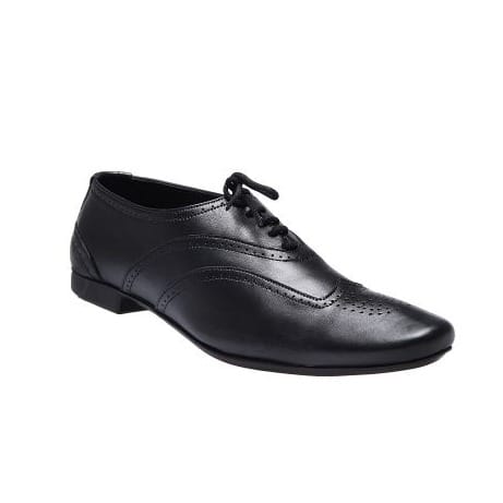 Formal Lace-up Round Toe Shoes - Black