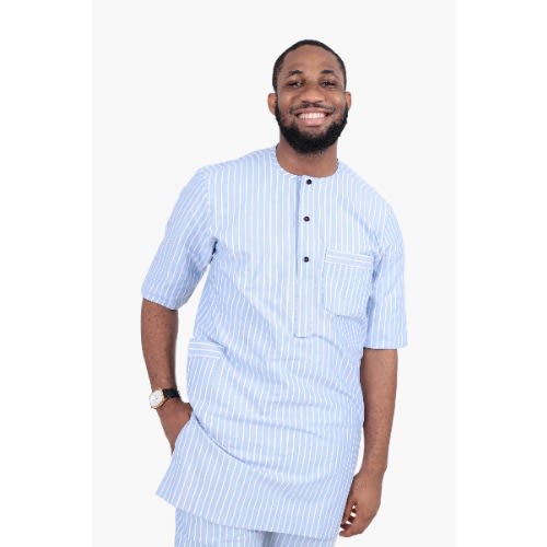 Men's Striped Outfit - Blue