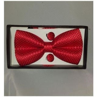 Complete Set Bow Tie - Red