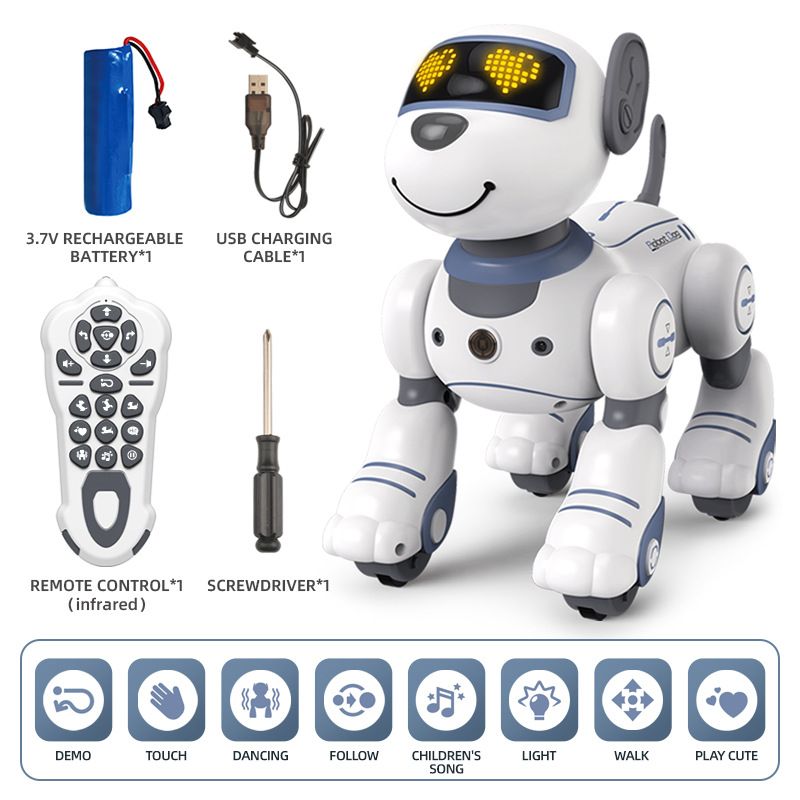 Remote Control Robot Dog Programable Wireless Gesture Sensing English Version Electronic Pet Kid Gift Robot Toys