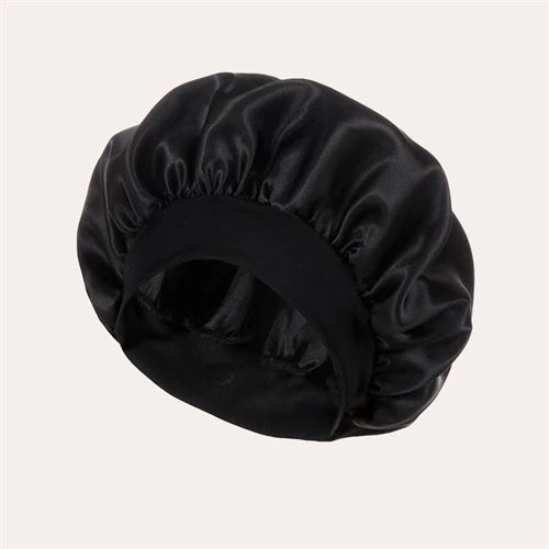 Women's Satin Night Sleeping Hat Silk Headcover Elastic Band Sleeping Hat Bath Spa Hat