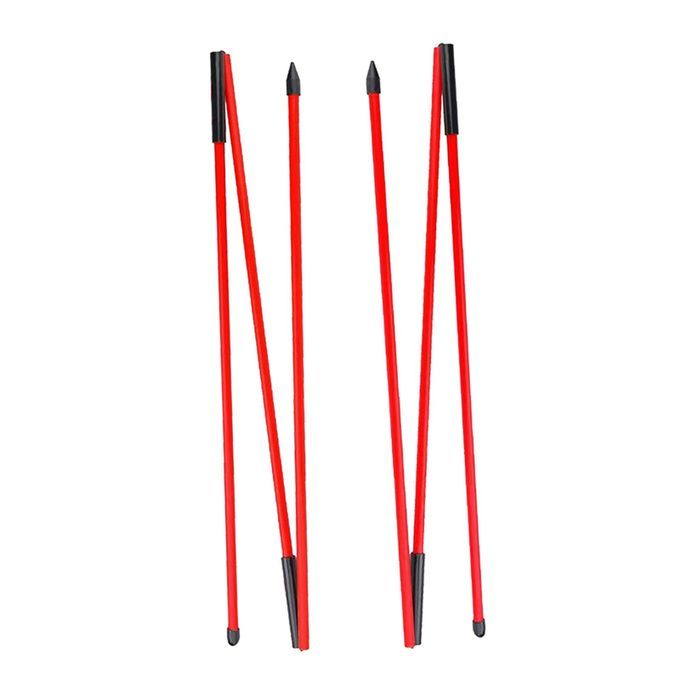 2 Pieces Golf Alignment Rods Exercise Training Sticks Aids For Red