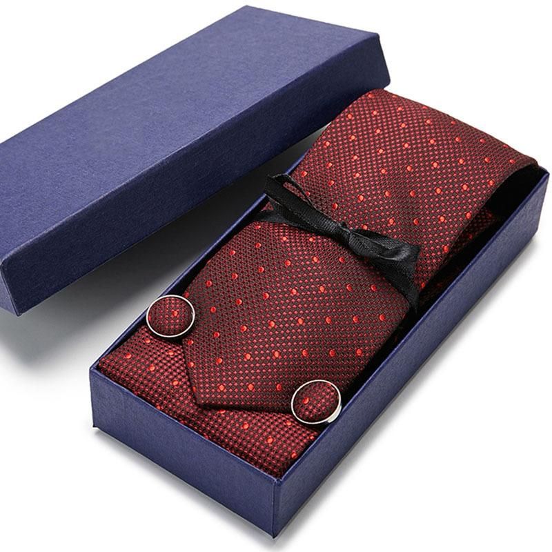 Men'S Tie Gift Box Twill Suit Accessories Tie Set SC44