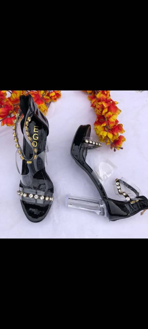 Black Block Heels Shoe