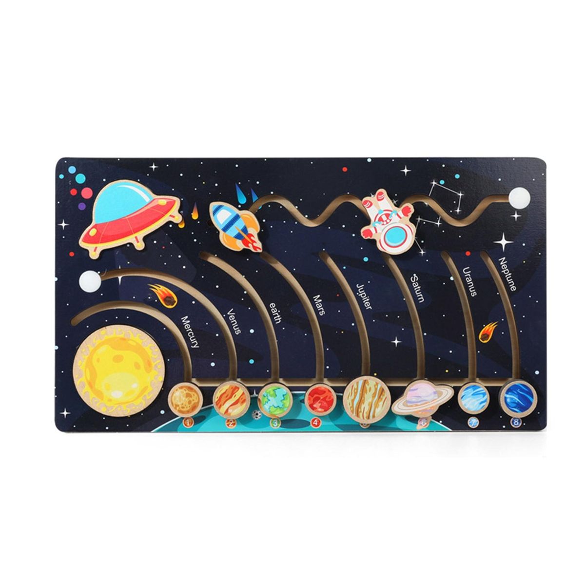 Preschool Toy System Maze Enlightenment Toy Black