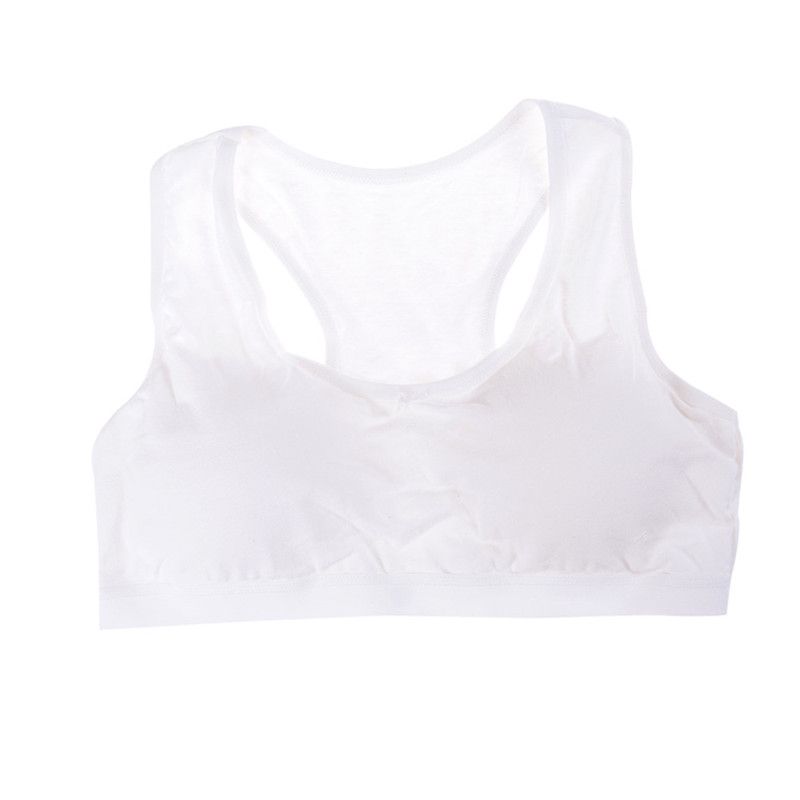 10-15y Girls Bras Soft Young Children Bra For Kids Teenagers Wire Free Training
